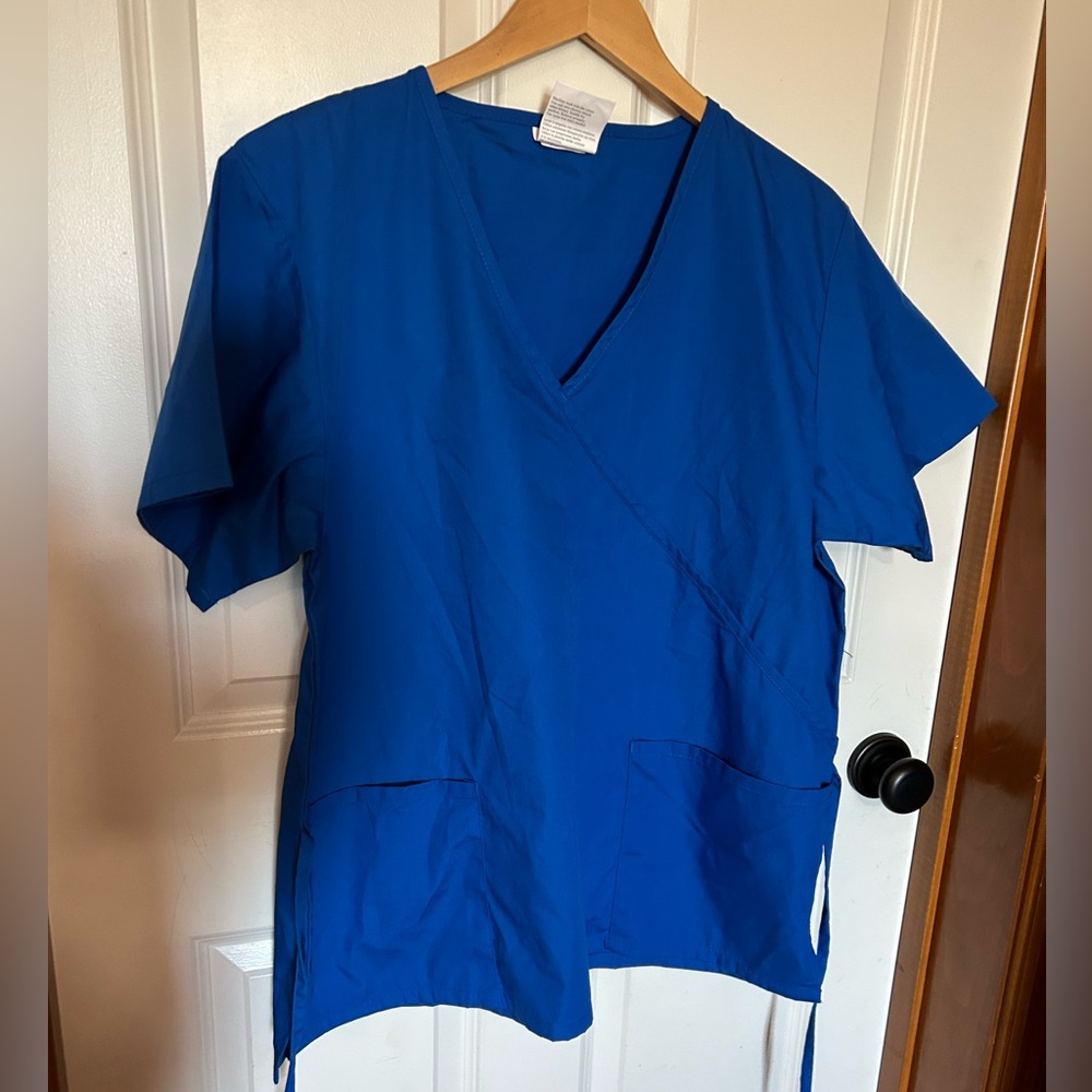 Lot of 4 mock wrap scrub tops 2XL